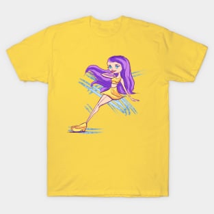 Purple haired girl T-Shirt